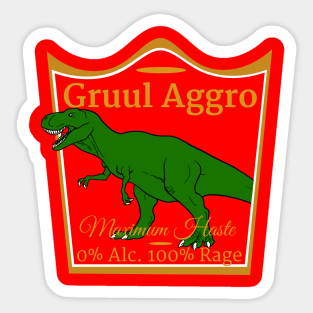 Gruul Aggro | 100% Rage | MTG Deck Theme Shirt Sticker